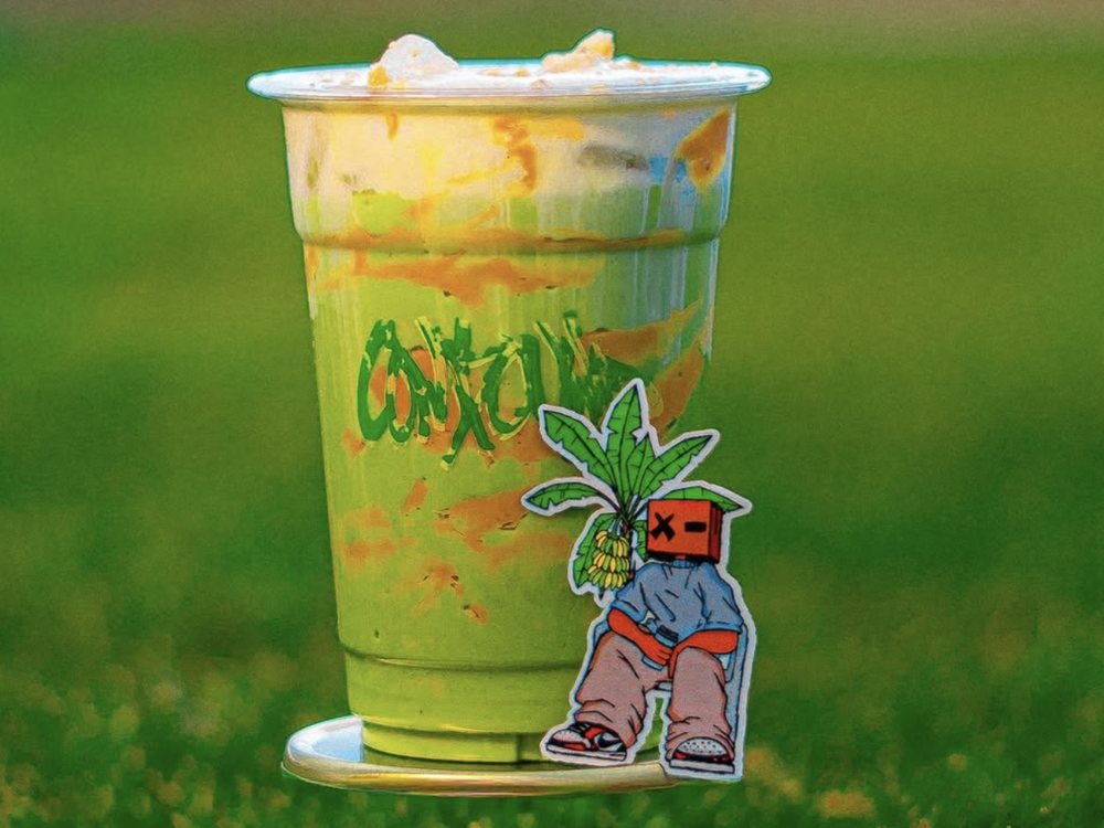 An iced drink from The Compound Coffee